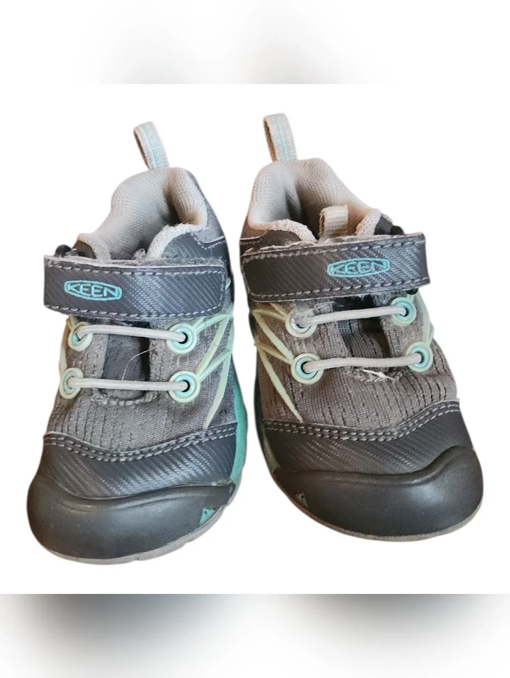 KEEN toddler Baby‎ Boy Tennis Shoes Size 5M outdoor Gorpcore Gray Blue